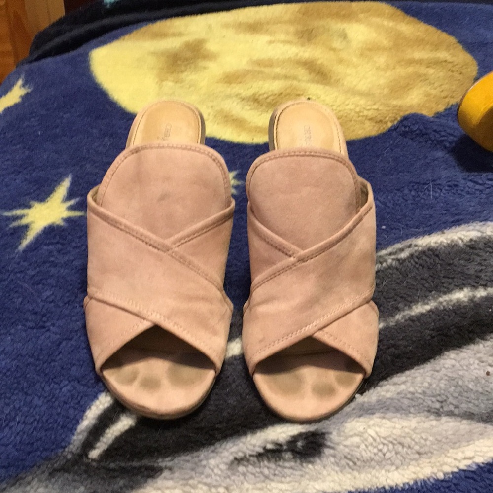 Pink suede shoes